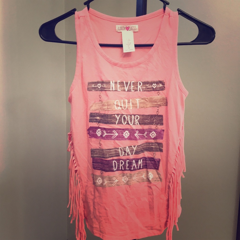 Girls Medium Graphic Tank Top